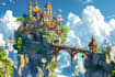 paint fantasy landscape illustrations