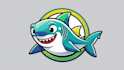 do creative shark mascot logo in 2 days