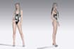 create a swimsuit sewing pattern with 3d simulation