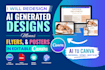 redesign ai generated designs, menus, flyers, and posters in editable canva
