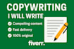 write copywriting well modified articles