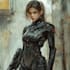 create fantasy, sci fi, character with hyperrealistic style