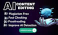 detect edit and humanize ai generated content