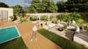 create landscape ,patio and courtyard