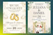 design wedding, nikah, engagement, birthday invitation cards