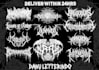 make a killer black metal slam death metal  deathcore logo