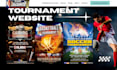 build tournament website, gaming website, sport website football academy website