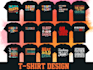 custom typography and graphic t shirt design