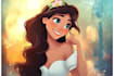 draw cute disney cartoon portrait