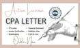 audit financial statement review, US CPA comfort letter, CPA income verification