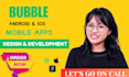 build no code app bubble app io figma design app development api integration