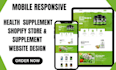 health supplement shopify store supplement website