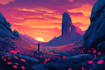 paint fantasy landscape illustrations
