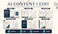 edit and humanize ai generated ebooks and nonfiction content