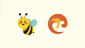 make the bee mascot logo in my style