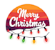 create an awesome christmas light logo
