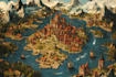 draw fantasy map illustration