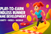 do play to earn endless runner game development unity, web3, mobile racing game