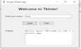 create a  python gui desktop application using tkinter