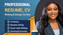 make pro CV, infographic resume, and cover letter design on canva