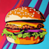 make a food pop art illustration