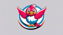do bird mascot logo in 12 hours