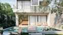 design modern tropical villa landscape with pool and greenery