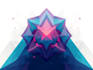 create abstract geometric digital art