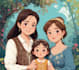 do a design a disney family portrait