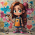 draw graffiti character, cool cartoon character