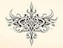 make a tribal, maya, celtic tattoo design, lettering