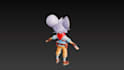 do 3d model cartoon, gameready fantasy unity character, tpose animated,chibi fbx