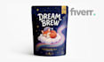 design a cute kawaii product packaging or label