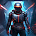 make a game character art or sci fi character illustration