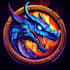 make 3d fantasy, sci fi, rpg game logo title in dark theme