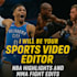 create sport video for nba highlight MMA youtube video