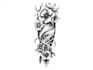 create a tattoo design of tattoo sleeve