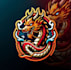 create amazing dragon mascot logo