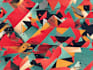 create abstract geometric digital art