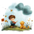 make a middle grade children book illustration