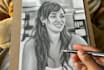 create a custom pencil portrait