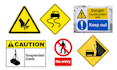 design safety, warning, hazard and caution sign