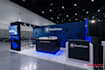 design 3d trade show booth exhibition stand kiosk bike stall expo stand banner