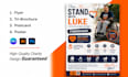 design eye catching charity, donation and fundraising flyer