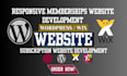 build wordpress paid membership pro website subscription website and wix
