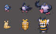 create pokemon sprite, fakemon sprite, pokemon pixel art sprite sheet
