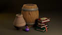 create stylized 3d game assets for unity or unreal