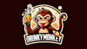 design unique drinkie monkey logo within new concepts