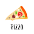 design pizza logo without any copyright