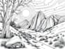 draw black and white line art